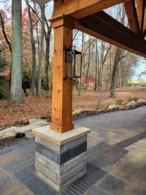 Charming Al Fresco Gathering Area — Landscape Design project by Cedar Creek Design
