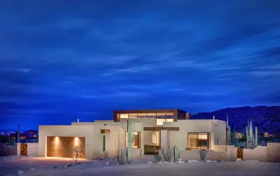 Southwestern Modern Desert Retreat — Landscape Design project by Denomy Designs