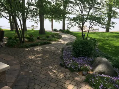 Storm Lake Outdoor Retreat — Landscape Design project by Del's Garden Center
