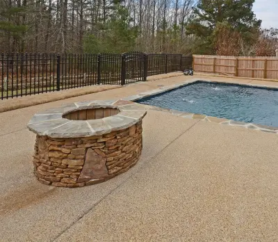 Complete Renovation of Zero Lot Line - Arlington, TN — Landscape Design project by Covenant Pool And Landscape