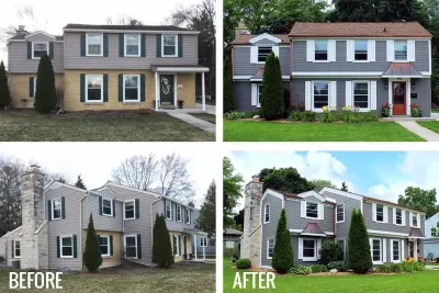 Home Makeover: Before and After by BCI Exteriors Inc