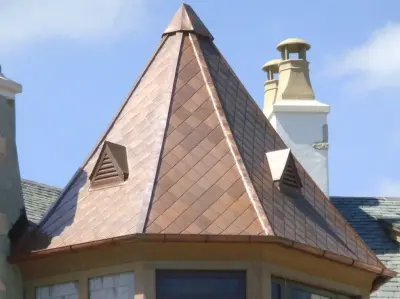 Copper Canopies — Roofing & Gutter Services project by Carpenter's Roofing & Sheet Metal, Inc