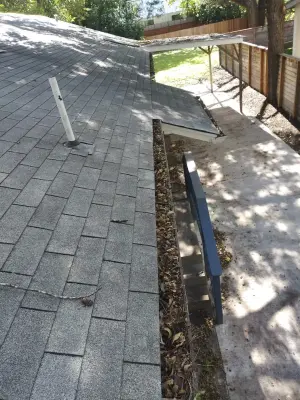 Austin, TX Gutter Cleaning Before and After by Gutter Tex
