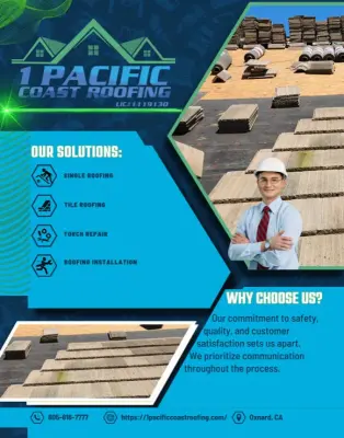 1 Pacific Coast Roofing - Roofing & Gutter Services in Oxnard, CA