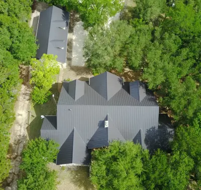 2018 Liberty Hill, TX - Dark Bronze Standing Seam by Green Knight Metal Roofing