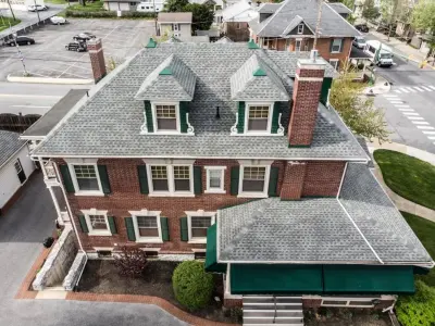 Drone Roofing Photography — Roofing & Gutter Services project by Lancaster Roofing Company LLC