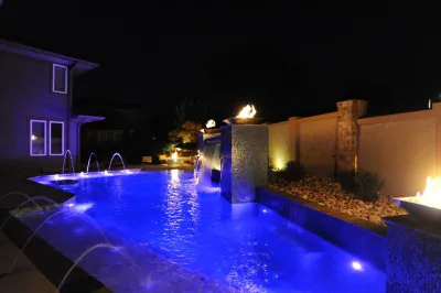 Lighting — Landscape Construction project by Lawrence Landscape