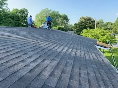 Stunning Lexington Blue Roof Installation — Roofing & Gutter Services project by Lexington Blue