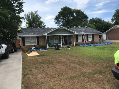Ranch-Style Brick House by Patriot Roofing Company