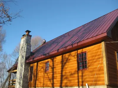 Burgundy Vertical Seam Metal Roofing by Coated Metals Group