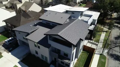 Houston Texas Charcoal Gray Standing Seam by Houston Metal Roofing Services