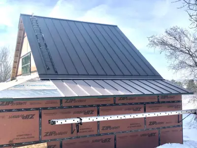 Charlotte VT Seamless Roofing — Roofing & Gutter Services project by Blue Sky Roofing & Custom Exteriors