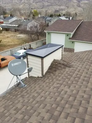 Flue Covers — Roofing & Gutter Services project by Oasis Rain Gutter And Exteriors