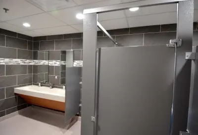 Bremen, IN Commercial Bathroom Renovation — Roofing & Gutter Services project by M&V Pro Services Inc.