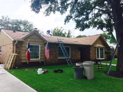 Finished Residence - Reclaimed Shake — Roofing & Gutter Services project by Amstill Stilley Roofing