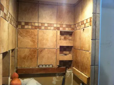 Personalized Bathroom Tile Design #1 — Roofing & Gutter Services project by Integrity Home Services