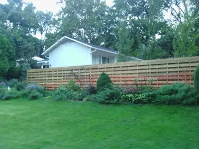 Custom Horizontal Fencing — Roofing & Gutter Services project by Noble General Contracting Llc