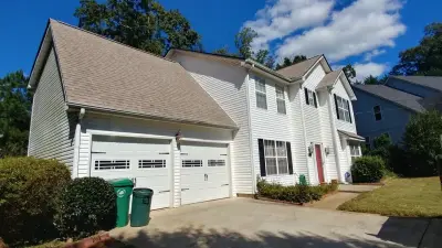 Ellenwood, GA - Roof Replacement - CertainTeed Landmark in Mojave Tan — Roofing & Gutter Services project by Total Pro Roofing