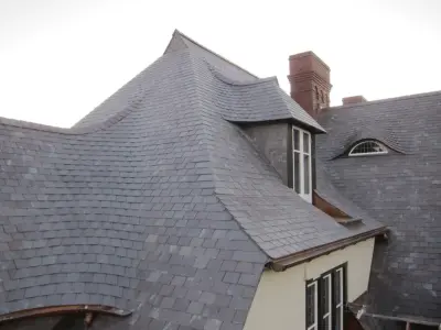 Farragut Estate — Roofing & Gutter Services project by Kroeck And Son's Slate Roofing