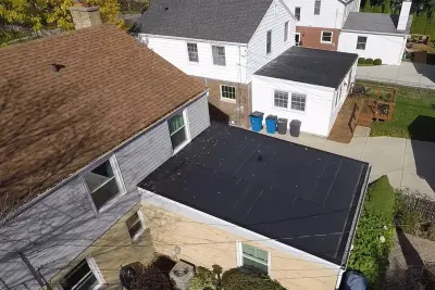 Level Rubber Roof by BCI Exteriors Inc