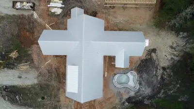 Huntsville Texas Galvalume Standing Seam Roofing by Houston Metal Roofing Services