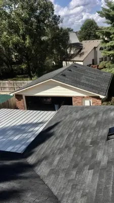 Louisville, KY Installation - Residence & Garage (Black) — Roofing & Gutter Services project by Brownstone Roofing