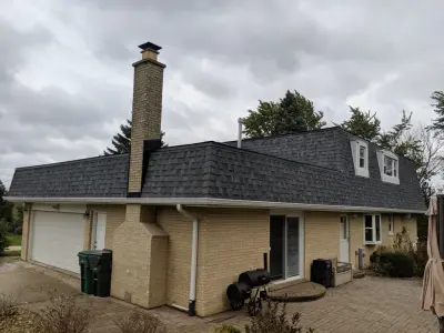 Mansard Roof Renovation — Roofing & Gutter Services project by AJ Exteriors & Roofing Inc.