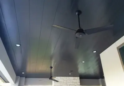 Metal Ceiling Panels — Roofing & Gutter Services project by Kidd Roofing