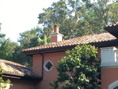 Tallahassee, FL Private Home - Clay Tile Roofing — Roofing & Gutter Services project by Huber & Associates