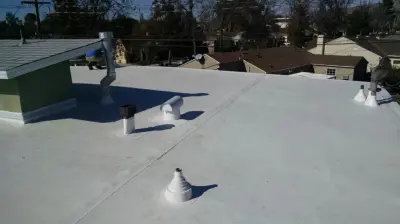 Sherman Oaks PVC Single Ply — Roofing & Gutter Services project by EBA Roofing