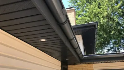 Vinyl Soffit — Roofing & Gutter Services project by Worthouse Metal Roofing Manufacturers