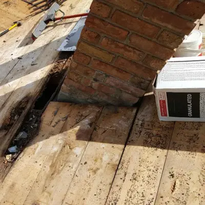 Roof Replacement and Chimney Sealing — Roofing & Gutter Services project by Restoreline INC