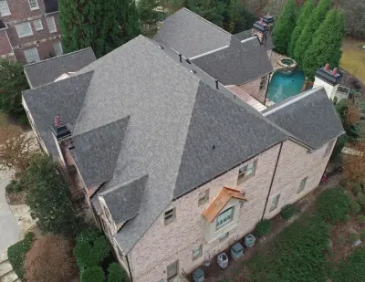 Marietta GA Roofing, Gutter Installation, Copper Standing Seam Metal Roofs, and Chimney Shrouds — Roofing & Gutter Services project by Nailed It Roofing & Restoration LLC