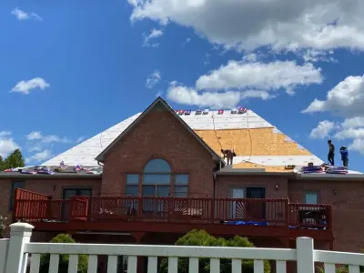 Roof Under Construction — Roofing & Gutter Services project by Music City Exteriors