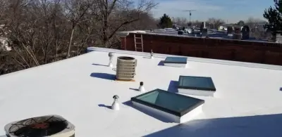 Flat Roof Illustration — Roofing & Gutter Services project by Kibler Exteriors, Inc.
