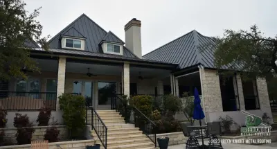 Matte Black Standing Seam - Driftwood, TX — Roofing & Gutter Services project by Green Knight Metal Roofing