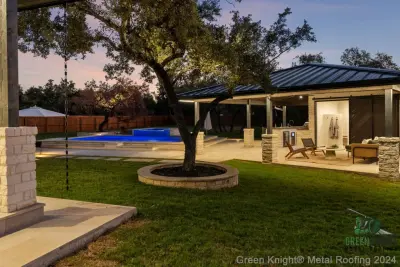 Matte Black Standing Seam - Austin, TX — Roofing & Gutter Services project by Green Knight Metal Roofing