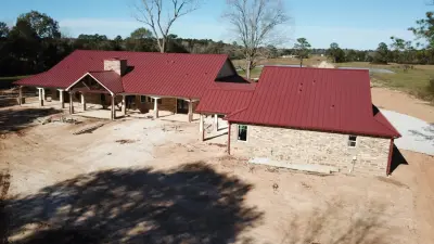 Metal Roof with Standing Seam in Cleveland Texas — Roofing & Gutter Services project by Houston Metal Roofing Services