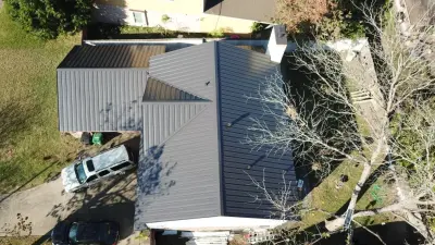 Houston Texas Standing Seam Metal Roofing — Roofing & Gutter Services project by Houston Metal Roofing Services