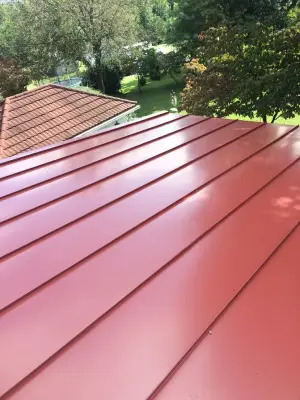 Seamless Metal Roofing — Roofing & Gutter Services project by John T Morgan Roofing & Sheet Metal Co