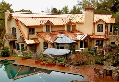 Custom Copper & Sheet Metal Roofing - Custom Home Builders in Burlingame, CA