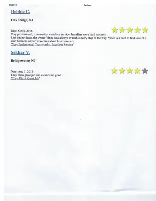 Client Feedback — Roofing & Gutter Services project by Trinity Development