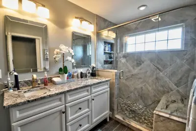 Lafayette Bathroom Renovation on Amesbury Drive — Design-Build Services project by Riverside Construction, LLC