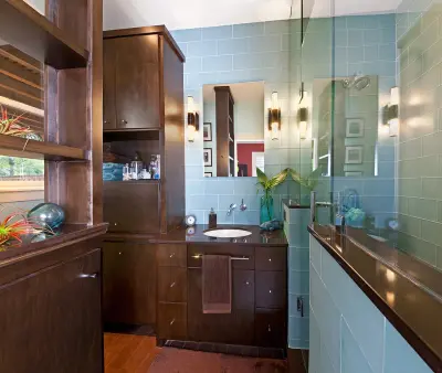 M-Streets Contemporary "Spa" Bathroom — Design-Build Services project by Blackline Renovations
