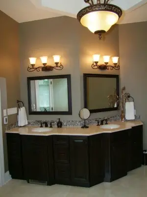 Master Bath and Kitchen for New Home Construction — Design-Build Services project by Dena Caron Interiors