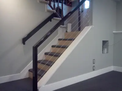 Hart Basement Gym Renovation — Design-Build Services project by G. Mott Builders