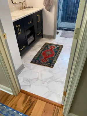 Contemporary Bathroom Renovation - Garnett Valley, PA — Design-Build Services project by Tatcor Design Build
