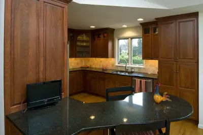 Kitchen Renovation with Connected Deck and Stairway — Design-Build Services project by Penn Contractors Inc