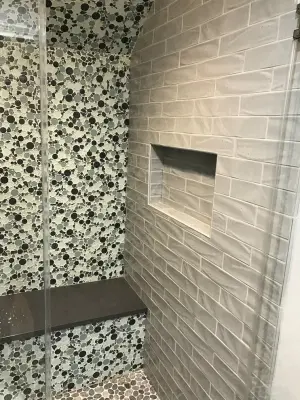 Monroe girls' restroom — Design-Build Services project by AHR Design Solutions