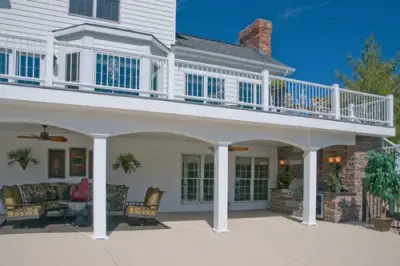 Outdoor Living Space by the Pool — Design-Build Services project by Heartlands Building Company